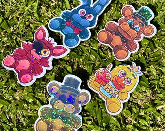 FIve Nights at Freddy's Plushie Stickers - FNAF