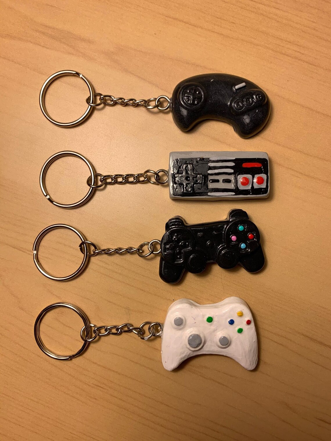 Gaming Controller Keychain/ NES/ Sega Genesis/ Xbox 360/ Etsy