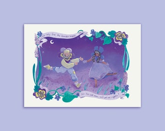 Lavender Nights - A5 Print/Postcard