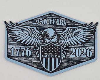 USA 250 Year Anniversary Leather Hat Patch – Limited Edition
