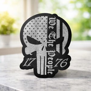 We the People Punisher Leatherette Heat Press Patch