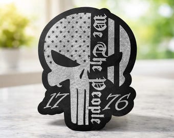 We the People Punisher Leatherette Heat Press Patch