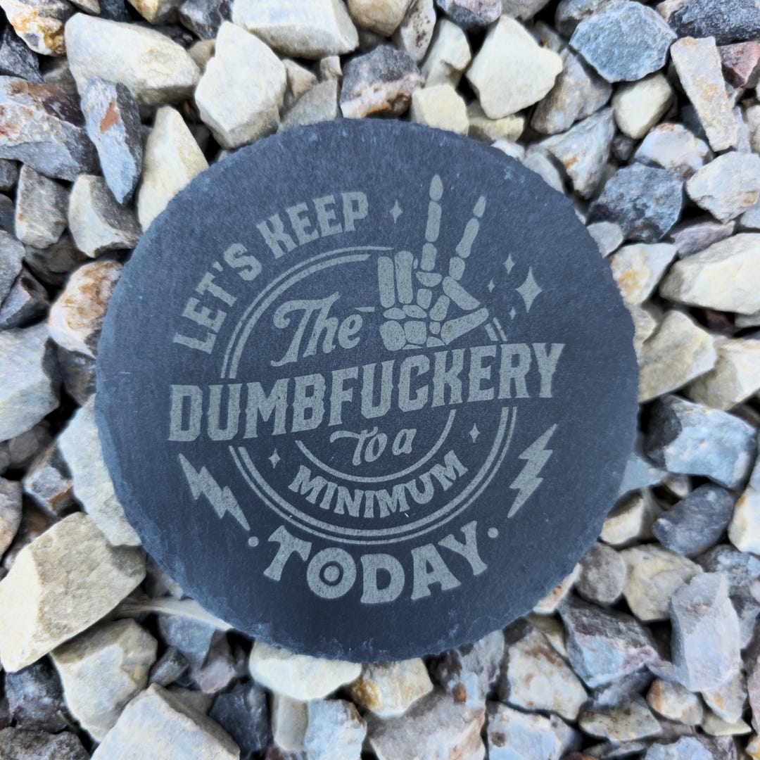 Slate Coaster Rude Skeleton Slate Coasters Set of 4 Laser Engraved Rude Humor - Etsy