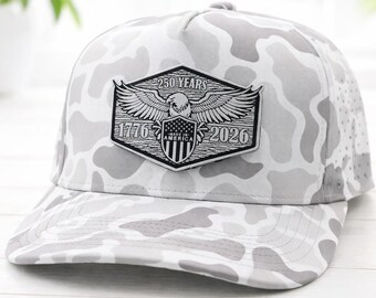 250th USA Anniversary Custom Trucker Hat Zapped Blackhawk 5 Panel
