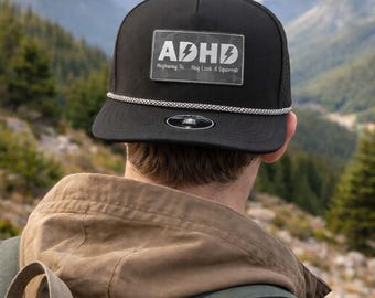 ADHD Custom Trucker Hat Zapped Blackhawk 5 Panel