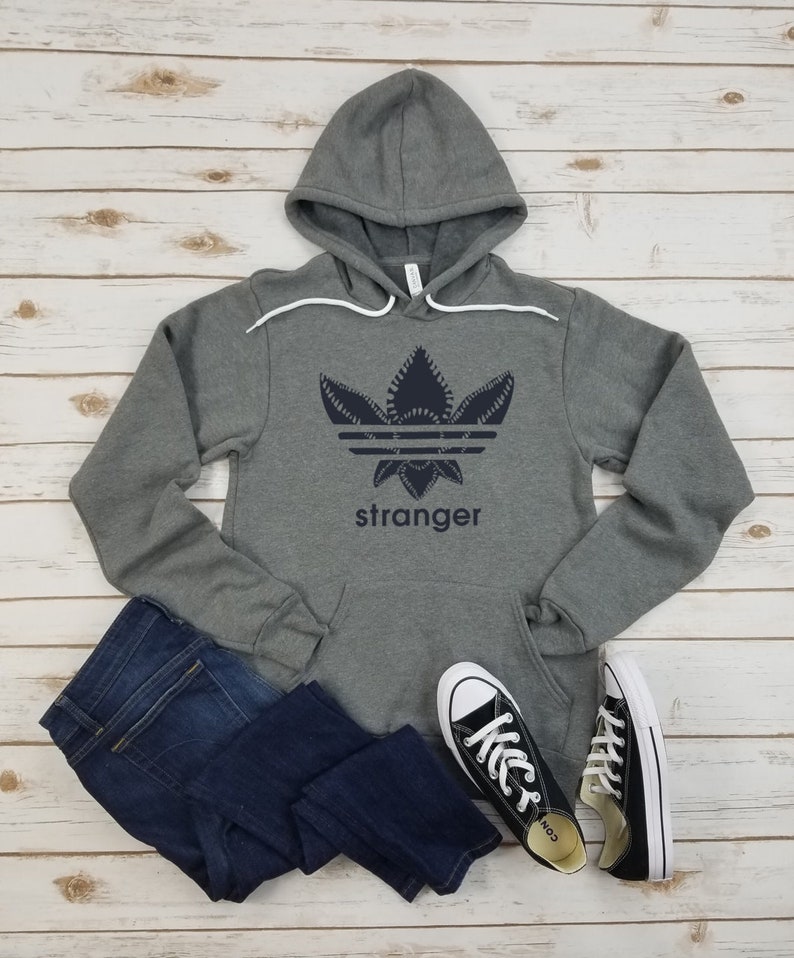 upside down adidas logo hoodie