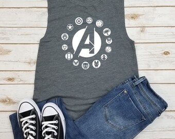 Marvel Muscle Tee | Etsy