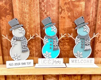 Snowman SVG, Glowforge File, Laser Ready Files