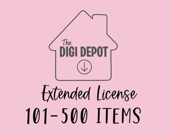 Extended License 101-500 Items (1 Listing/Design)