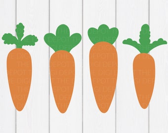 Easter SVG, Carrot SVG, Vegetable Svg,  Carrot Clipart, Carrot cut files, Carrot print, Easter Svg, Svg Files, Cricut, Silhouette SVG Bundle