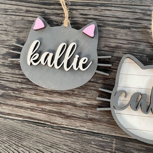 Cat Ornament SVG, Glowforge Ornament File, Pet Ornament File, Laser Ready SVG image 6