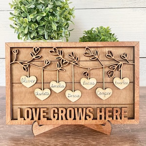 Fichier de signe coeur fête des mères, fichier découpé Glowforge, prêt pour le laser, vous êtes la pièce qui nous unit, fichier laser SVG, 1-12 coeurs suspendus