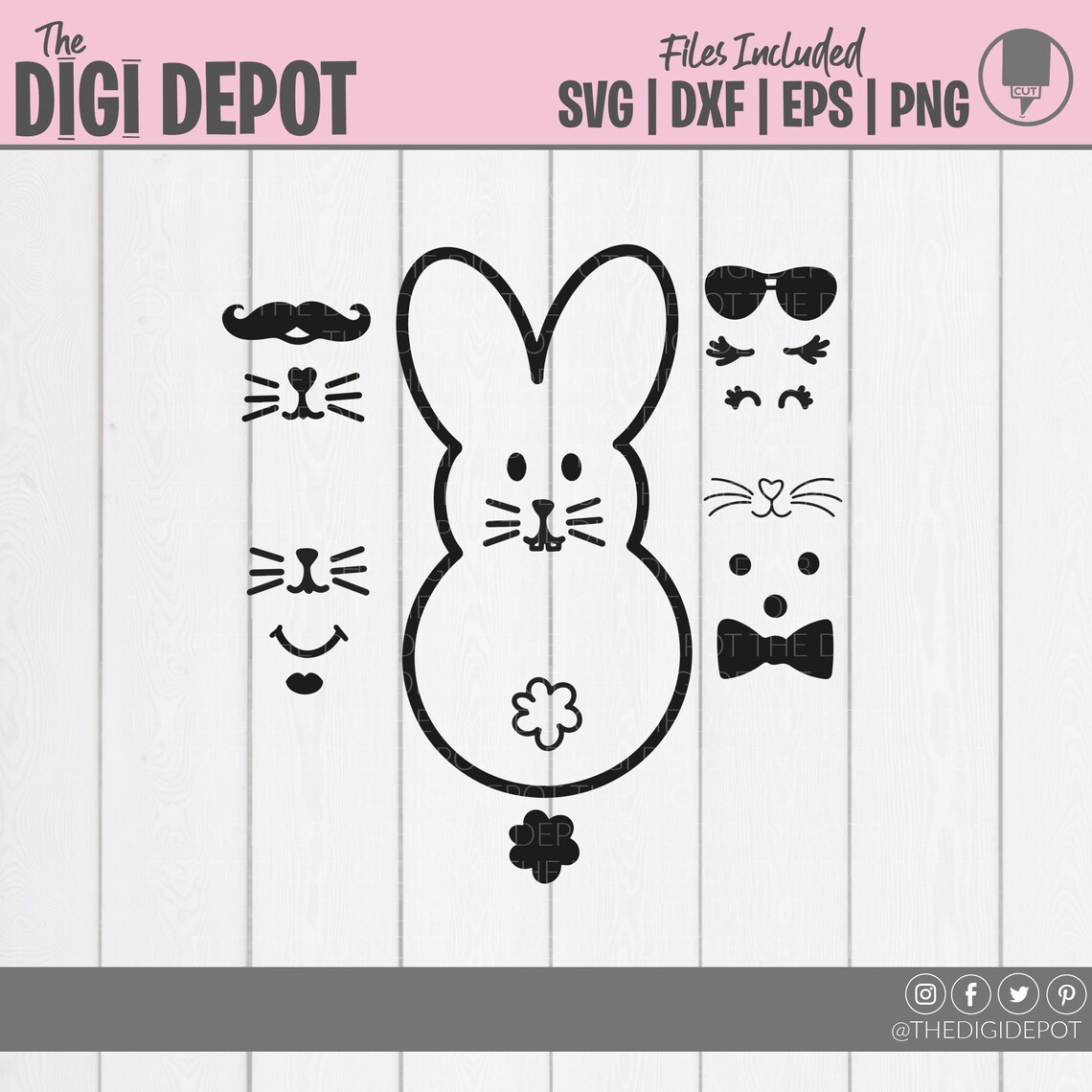 Free Free Easter Bunny Outline Svg 301 SVG PNG EPS DXF File