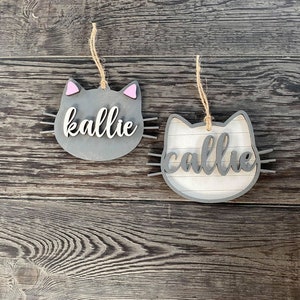 Cat Ornament SVG, Glowforge Ornament File, Pet Ornament File, Laser Ready SVG image 8