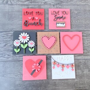 Valentine&#39;s Day Interchangeable Sign File Set, Glowforge Files, Laser Ready, SVG File, Valentine&#39;s Day Decor File