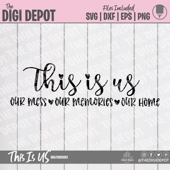 This Is Us SVG SVG for Wood Signs Farmhouse SVG Sign Svg Etsy