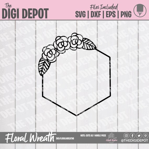 Download Flower Wreath Svg Glowforge Cut File
