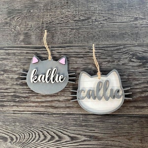 Cat Ornament SVG, Glowforge Ornament File, Pet Ornament File, Laser Ready SVG image 9