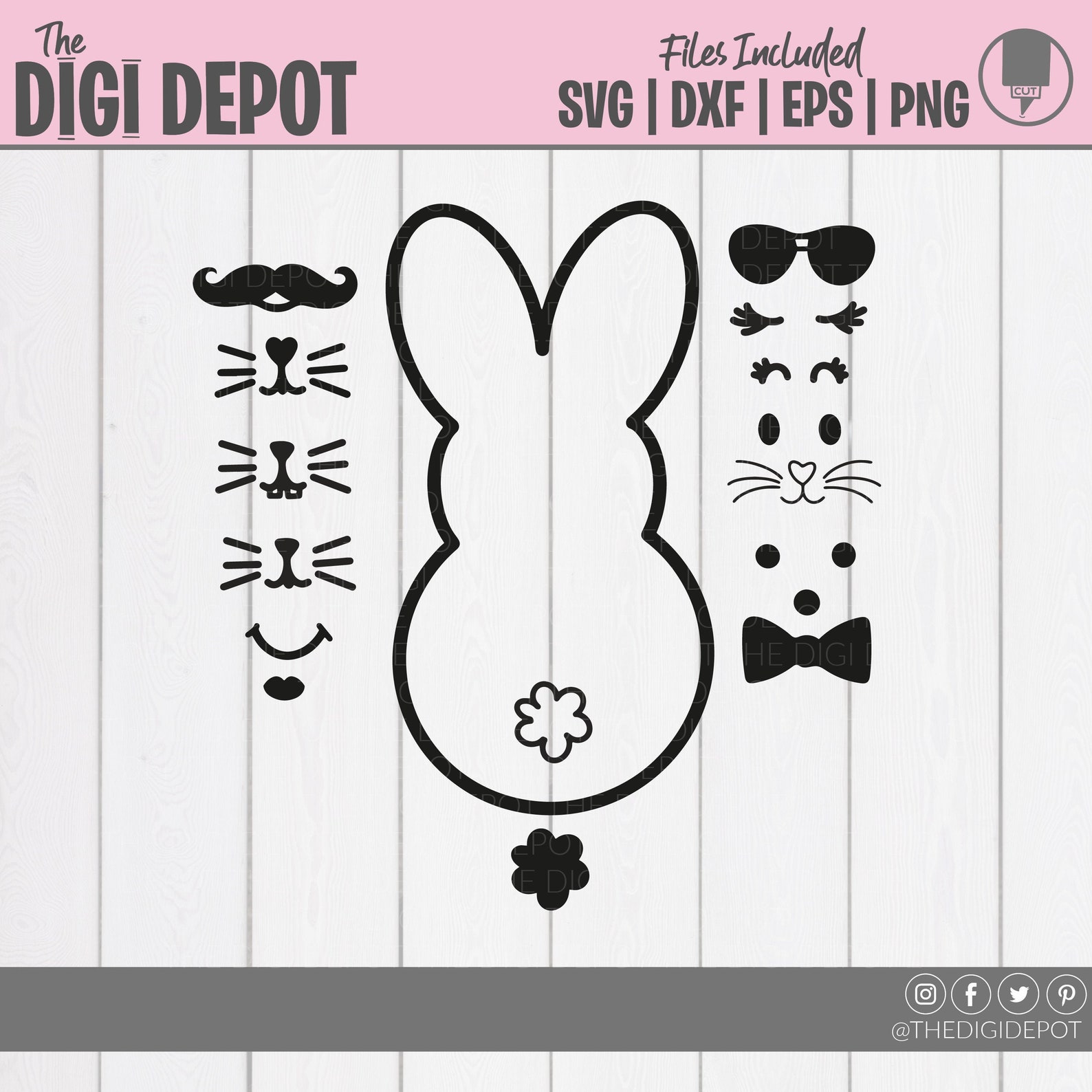 Free Free Easter Bunny Outline Svg 301 SVG PNG EPS DXF File
