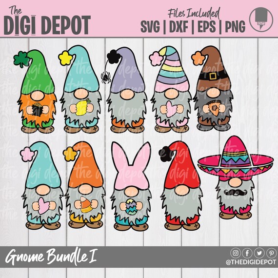 Download Gnome Svg Bundle Gnome Svg Gnome Cutfiles Valentines Day Etsy PSD Mockup Templates
