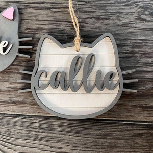 Cat Ornament SVG, Glowforge Ornament File, Pet Ornament File, Laser Ready SVG image 5
