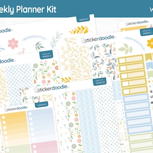 Almost Summer, Weekly Planner Kit Stickers || Weekly Planner Kit || WK04