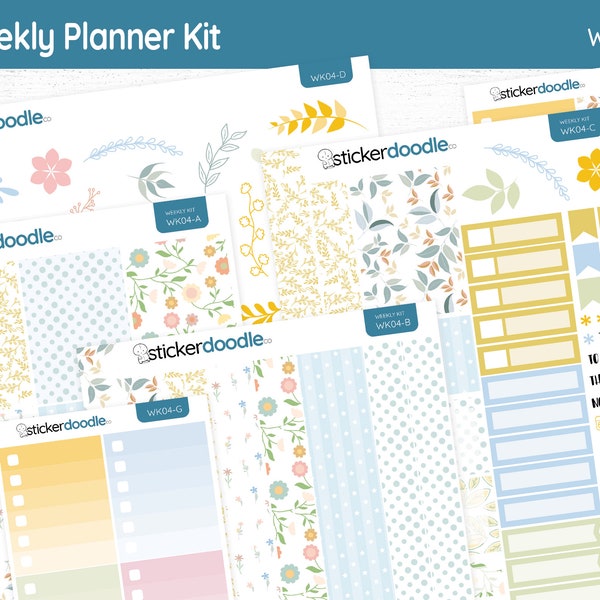 Almost Summer, Weekly Planner Kit Stickers || Weekly Planner Kit || WK04