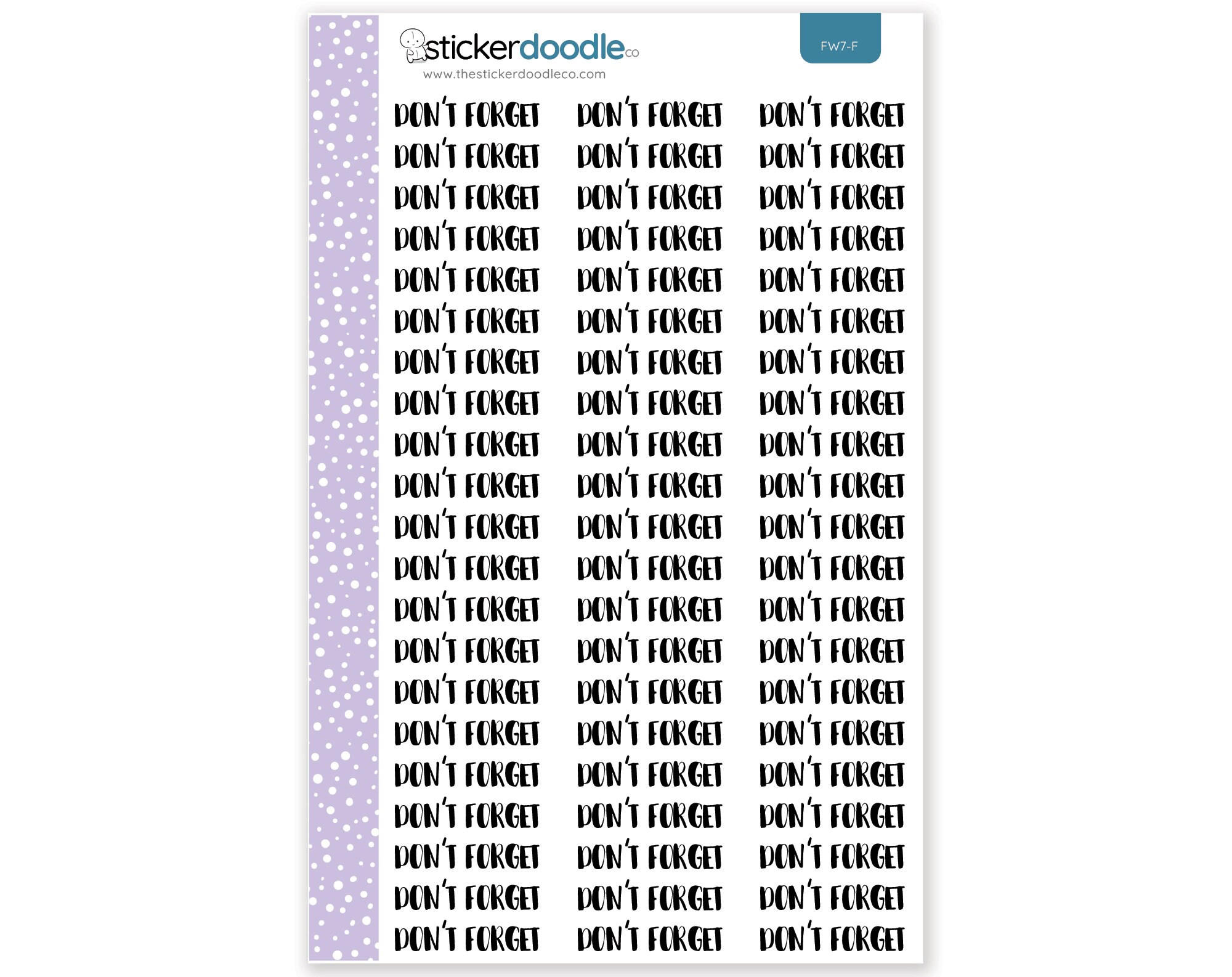 Don T Forget Script Planner Stickers Font Choices A F Fw7 Etsy Don T Forget Script Planner Stickers Font Choices A F Fw7 Etsy
