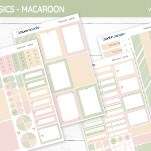 Weekly Planner Kit Stickers, Complete planner kit in warm pastels, Weekly Spread Stickers || WK06