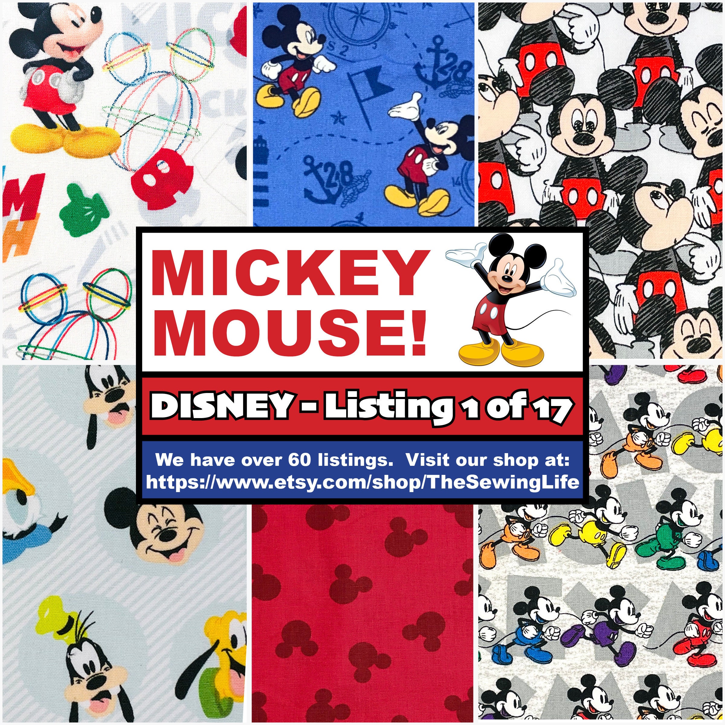 Happy Mickey Mouse Check me Cotton Adult Face mask with filter pocket