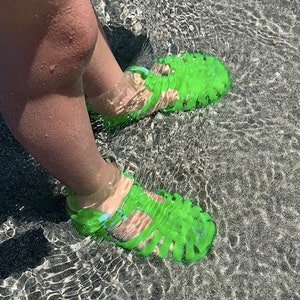 Original French Meduse Jelly Shoes Jelly Sandals Kids Jellies Children's Jelly Sandals Jelly Sandals Australia Green Jelly Sandals image 3