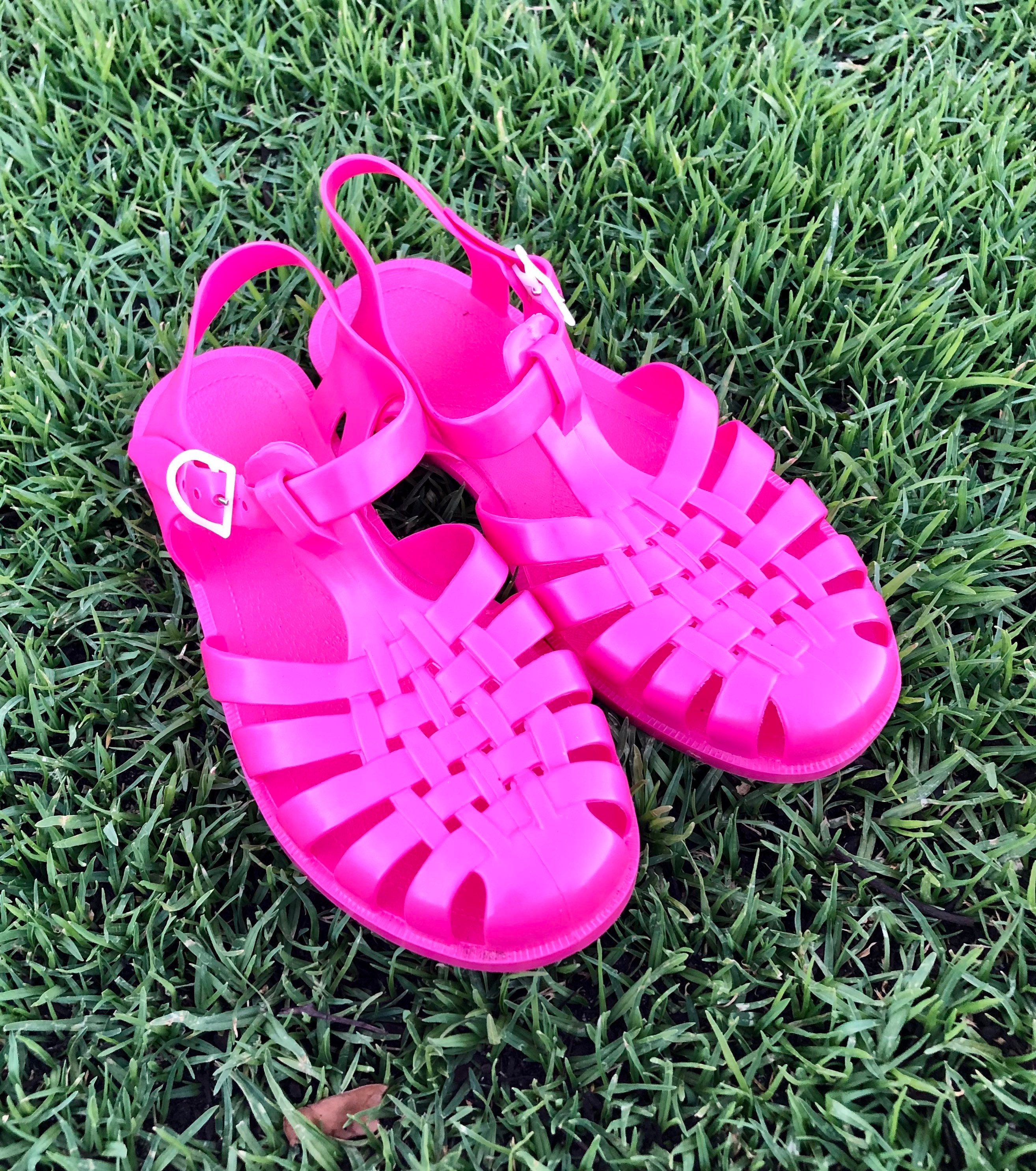 Original French Jelly Shoes Magenta Jelly Sandals Etsy UK