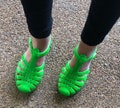 Original French Jelly Shoes - Green Jelly Sandals