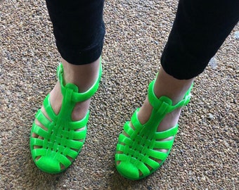 Original French Jelly Shoes - Green Jelly Sandals