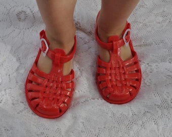 Original French Meduse Jelly Shoes - Jelly Sandals - Kids Jellies - Children's Jelly Sandals - Jelly Sandals Australia - Red Jelly Sandals