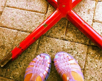 Original French Jelly Shoes - Lilac Jelly Sandals