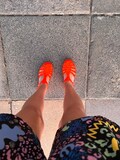 Original French Jelly Shoes - Bright Orange Jelly Sandals