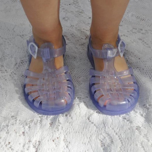 Chaussures en gelée Meduse originales françaises - Sandales en gelée - Gelées pour enfants - Sandales en gelée pour enfants - Sandales en gelée Australie - Sandales en gelée lilas