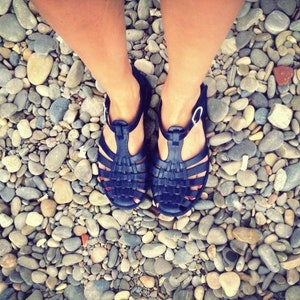 Original French Jelly Shoes - Navy Blue Jelly Sandals