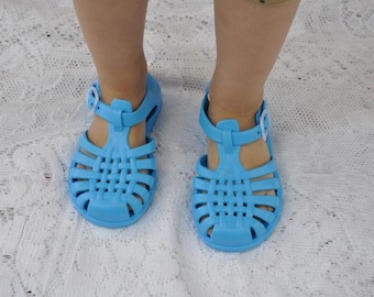 Original French Meduse Jelly Shoes - Jelly Sandals - Kids Jelly Sandals - Jelly Sandals Australia - Turquoise Jellies