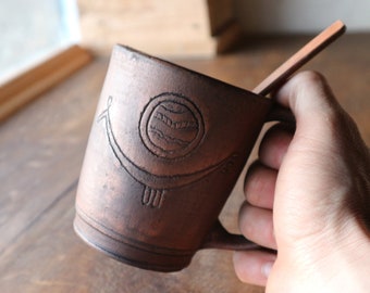 Ceramic cup, Pottery mug, Stoneware coffee cup, Handmade ceramic cup