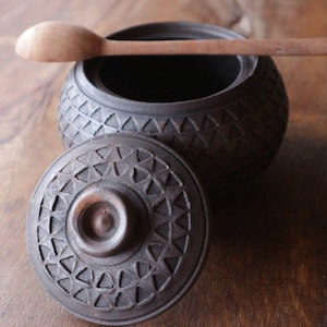 Ceramic sugar pot, Pottery sugar bowl, Sugar pot With Lid, Stoneware sugar bowl, Handmade sugar bowl