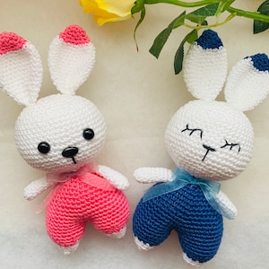 Crochet sleeping pajamas bunny