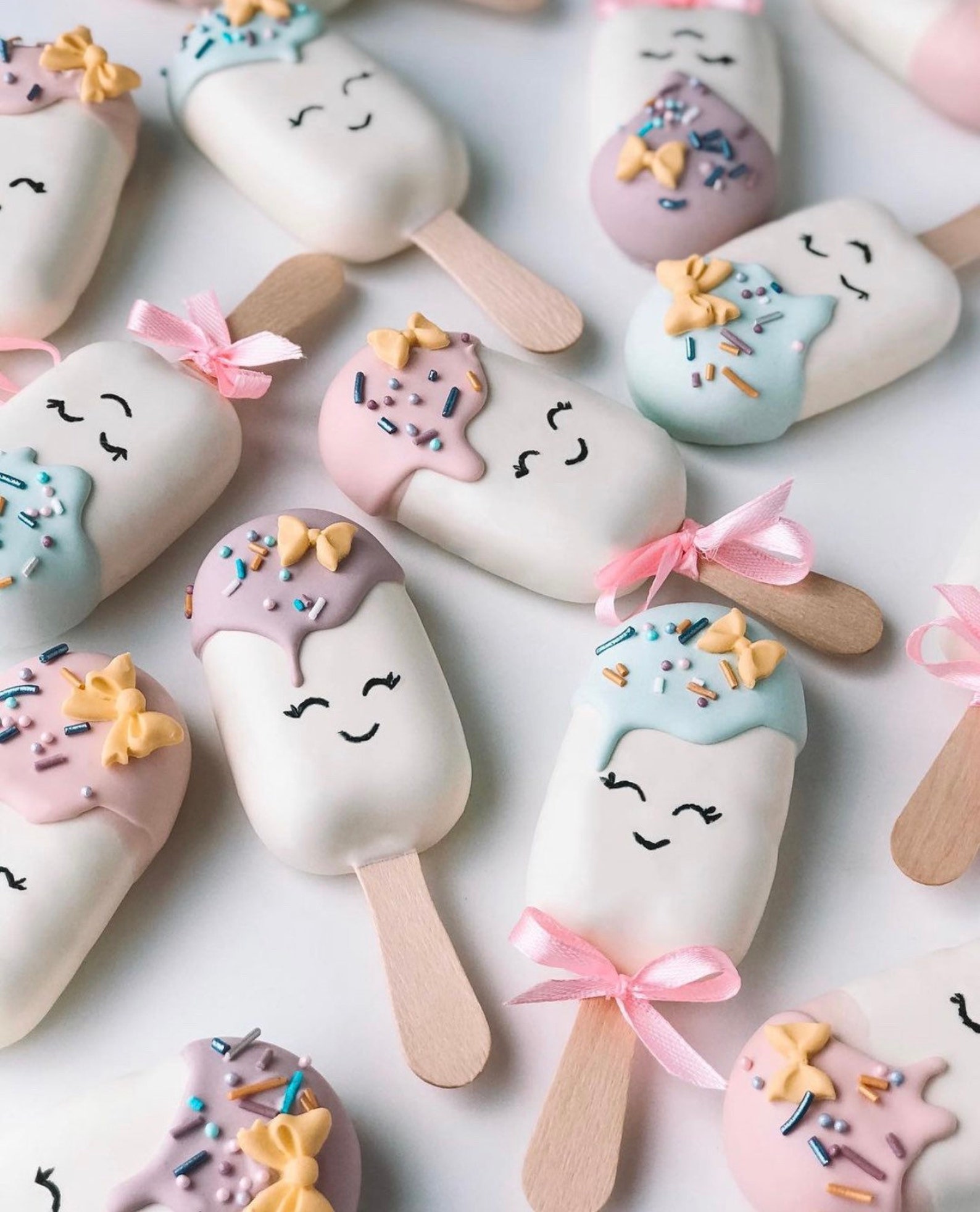 12pcs 1 dozen Decorated Cakesicles Birthday Cakesicles Etsy