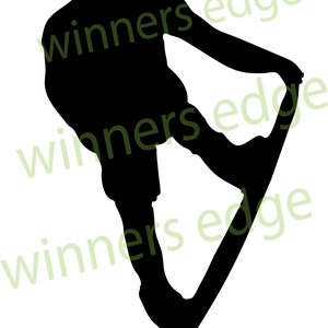 Wakeboard toe grab silhouette - digital download