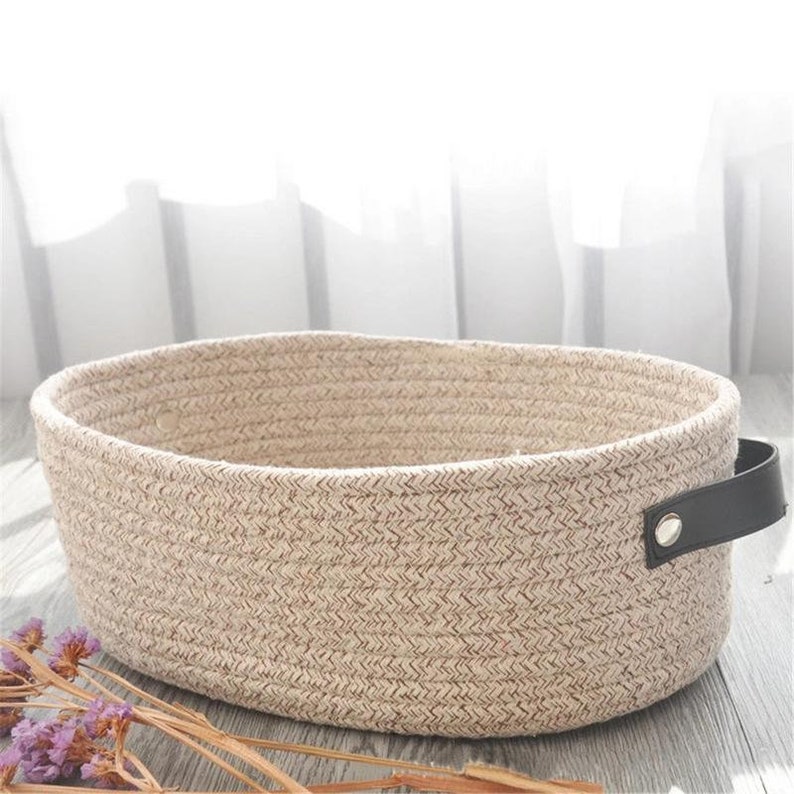Cotton Woven Storage Basket Hand Woven Laundry Basket Etsy India