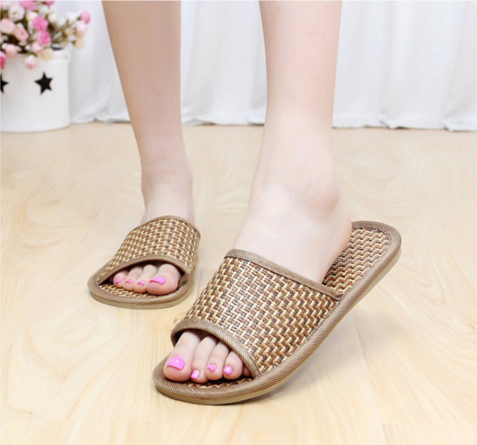 bamboo slippers indoor