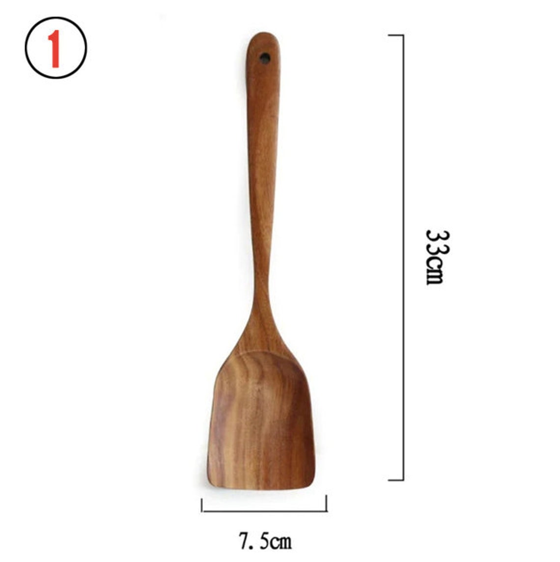 Teak Natural Wood Spatula for Non Stick Pan Wooden Spatula Etsy