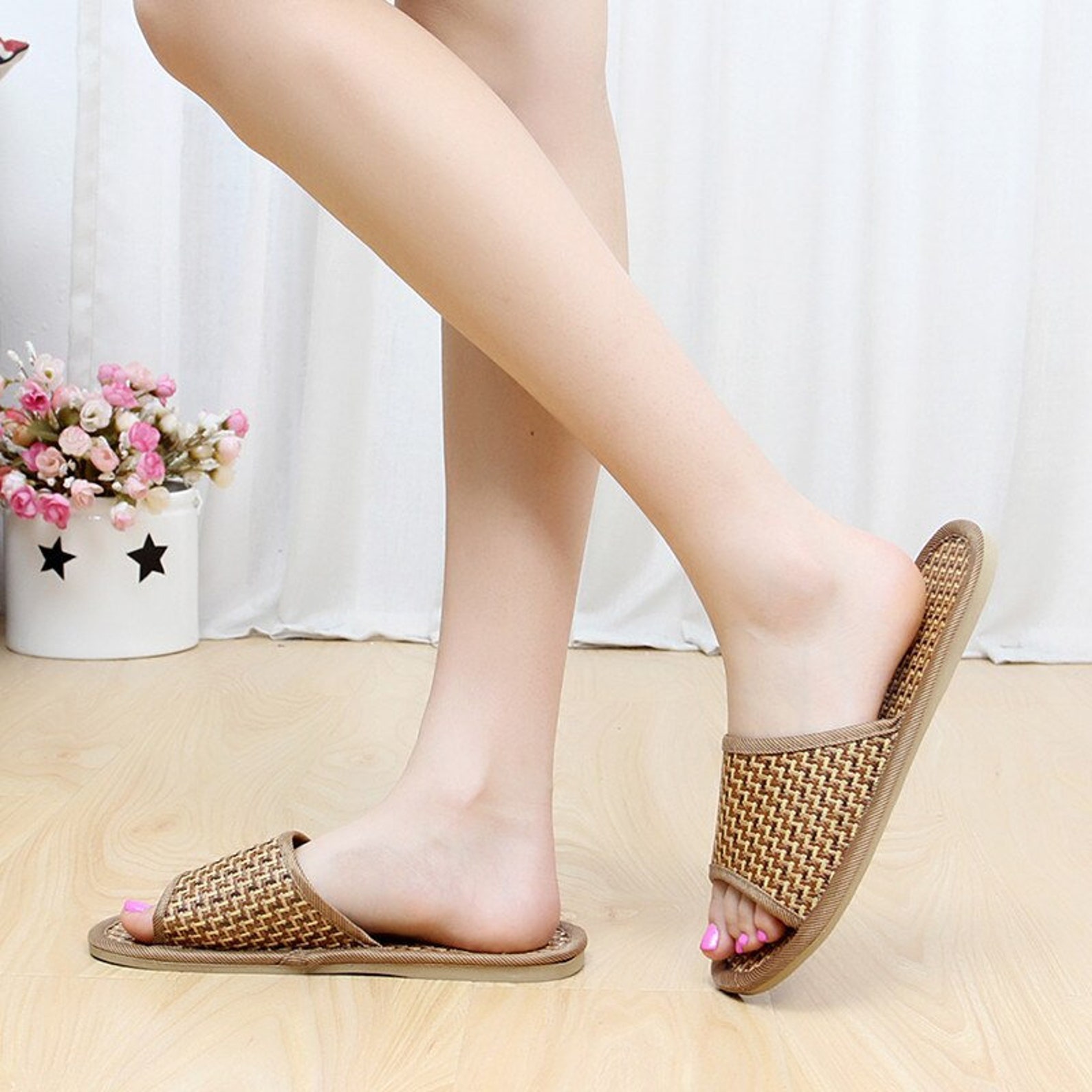 bamboo slippers indoor