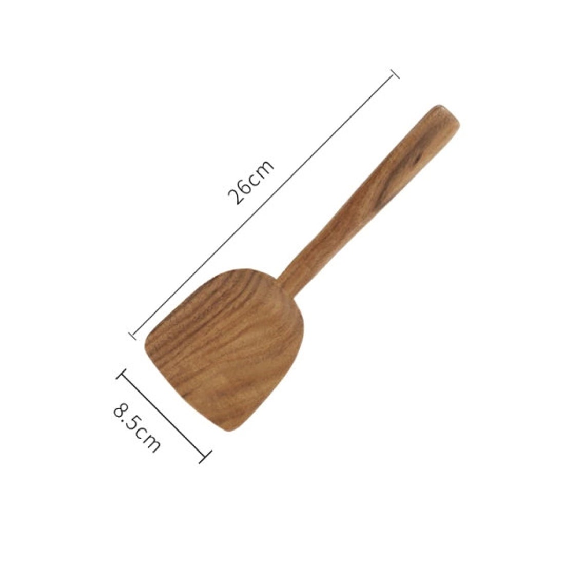 Teak Natural Wood Spatula for Non Stick Pan Wooden Spatula Etsy